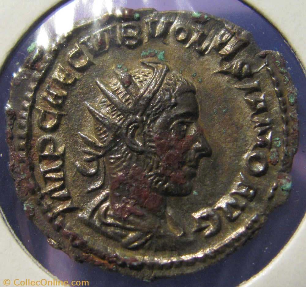 Volusian, 251-253 AD, AR Ant coin ancient b c to roman imperial volusian 251 253 ad ar ant