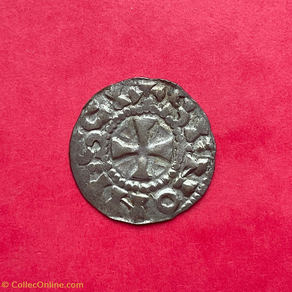 Comté de Sens denier Renaud II monnaies europe medievale france feodales comte de sens denier renaud ii