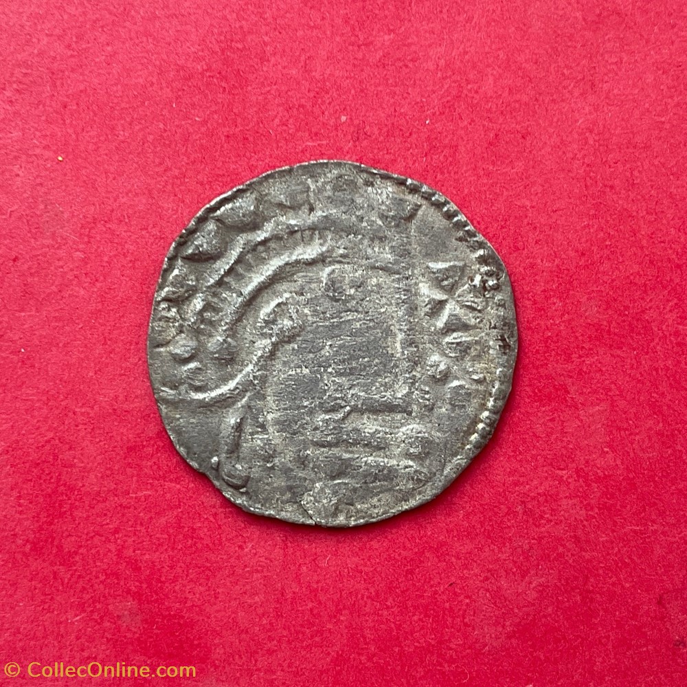 monnaies europe medievale france feodales seigneurie de saint aignan denier anonyme fin 11eme siecle