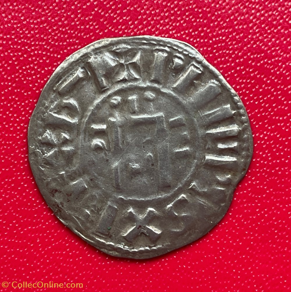 Denier Orléans 1er type monnaies europe medievale france royales denier orleans 1er type