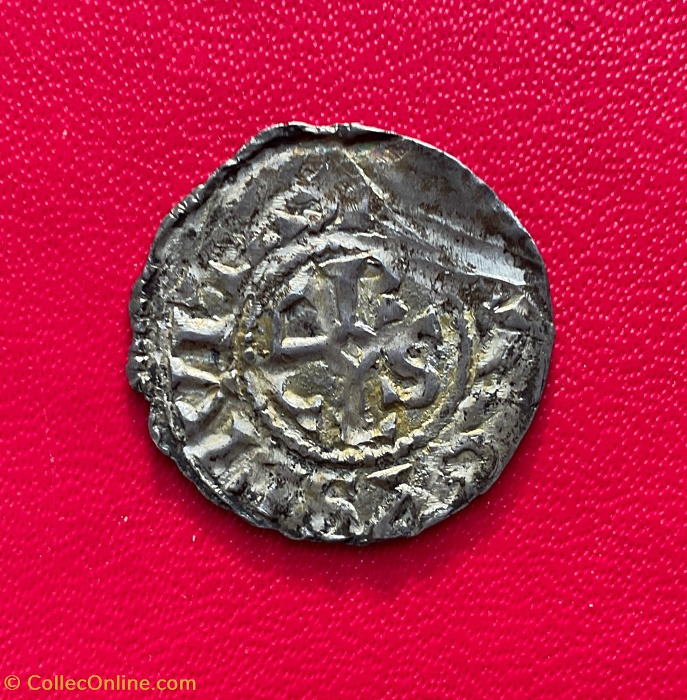 monnaies europe medievale france royales denier beauvais hugues capet