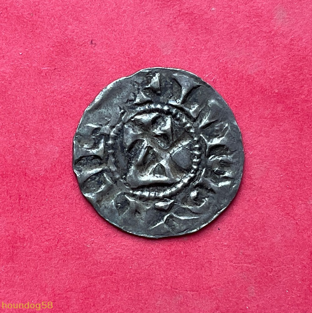 Royaume de Bourgogne denier Conrad le pacifique Lyon monnaies europe medievale france feodales royaume de bourgogne denier conrad le pacifique lyon