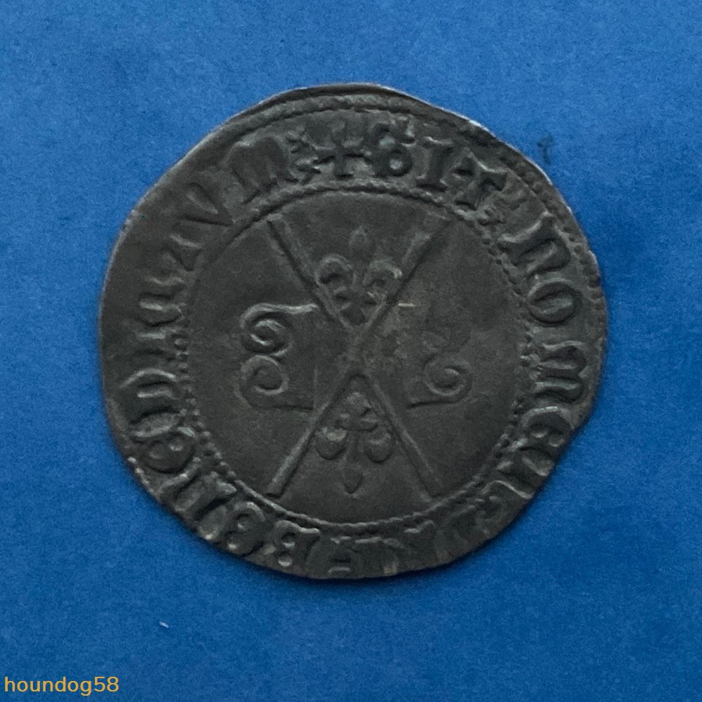 Duché de Bourgogne Charles le Téméraire blanc argent aux briquets monnaies europe medievale france feodales duche de bourgogne charles le temeraire blanc argent aux briquets