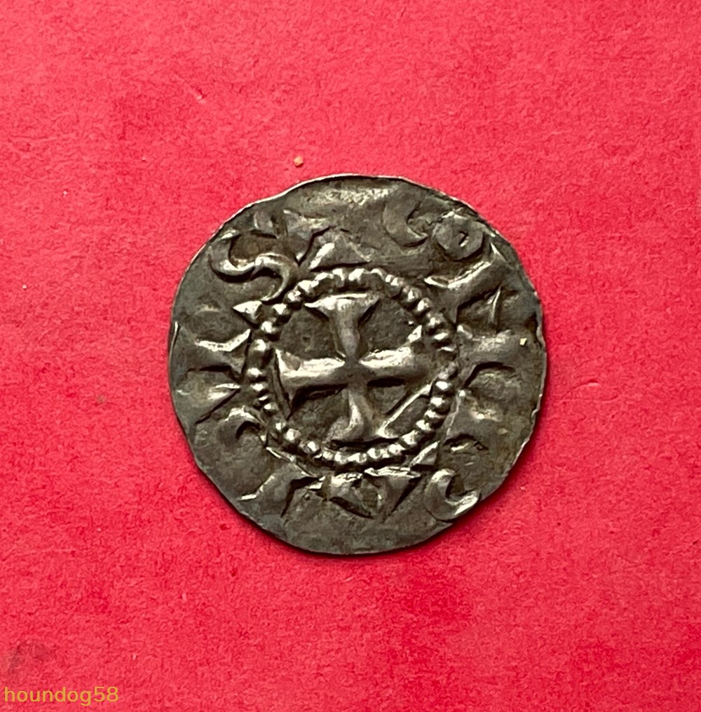 Royaume de Bourgogne denier Conrad le pacifique Lyon monnaies europe medievale france feodales royaume de bourgogne denier conrad le pacifique lyon
