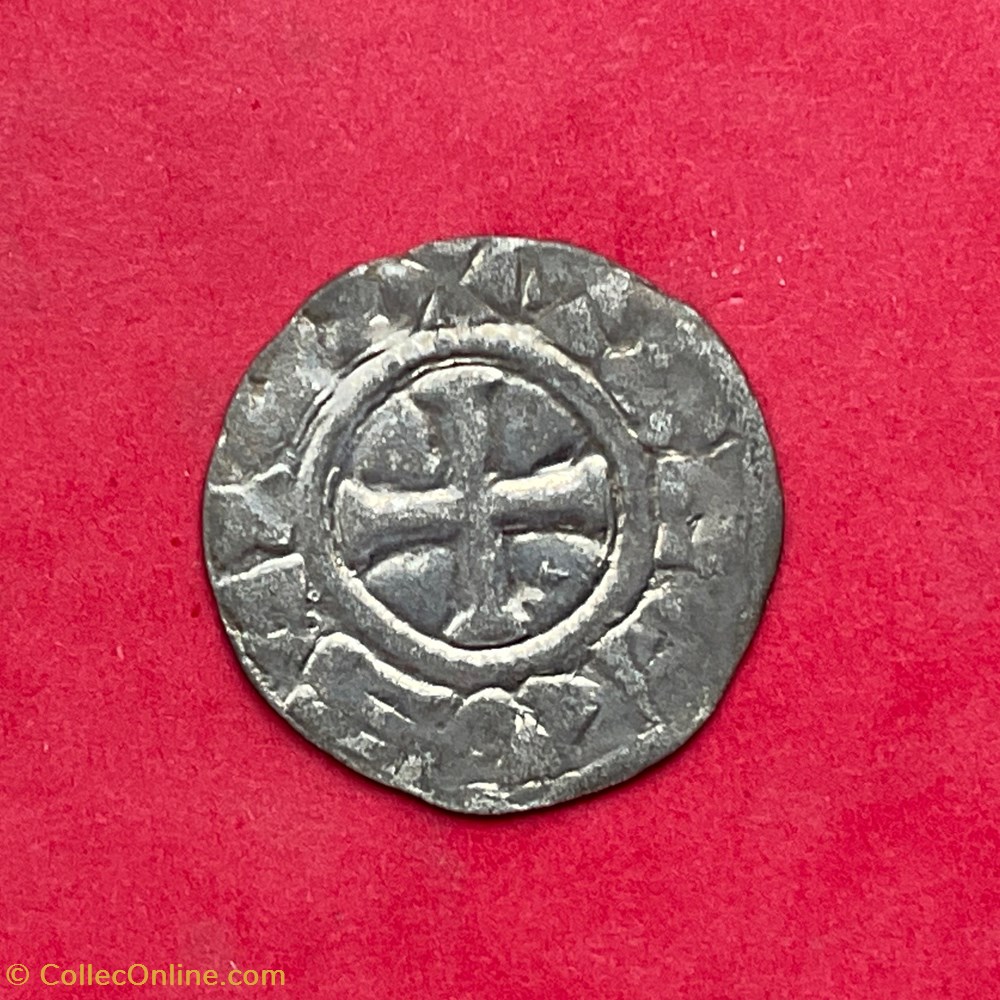 Denier anonyme Comté de Troyes vers 1040 monnaies europe medievale france feodales denier anonyme comte de troyes vers 1040