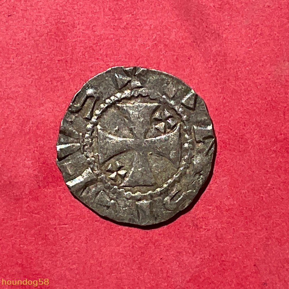 Abbaye de Corbie denier anonyme monnaies europe medievale france feodales abbaye de corbie denier anonyme
