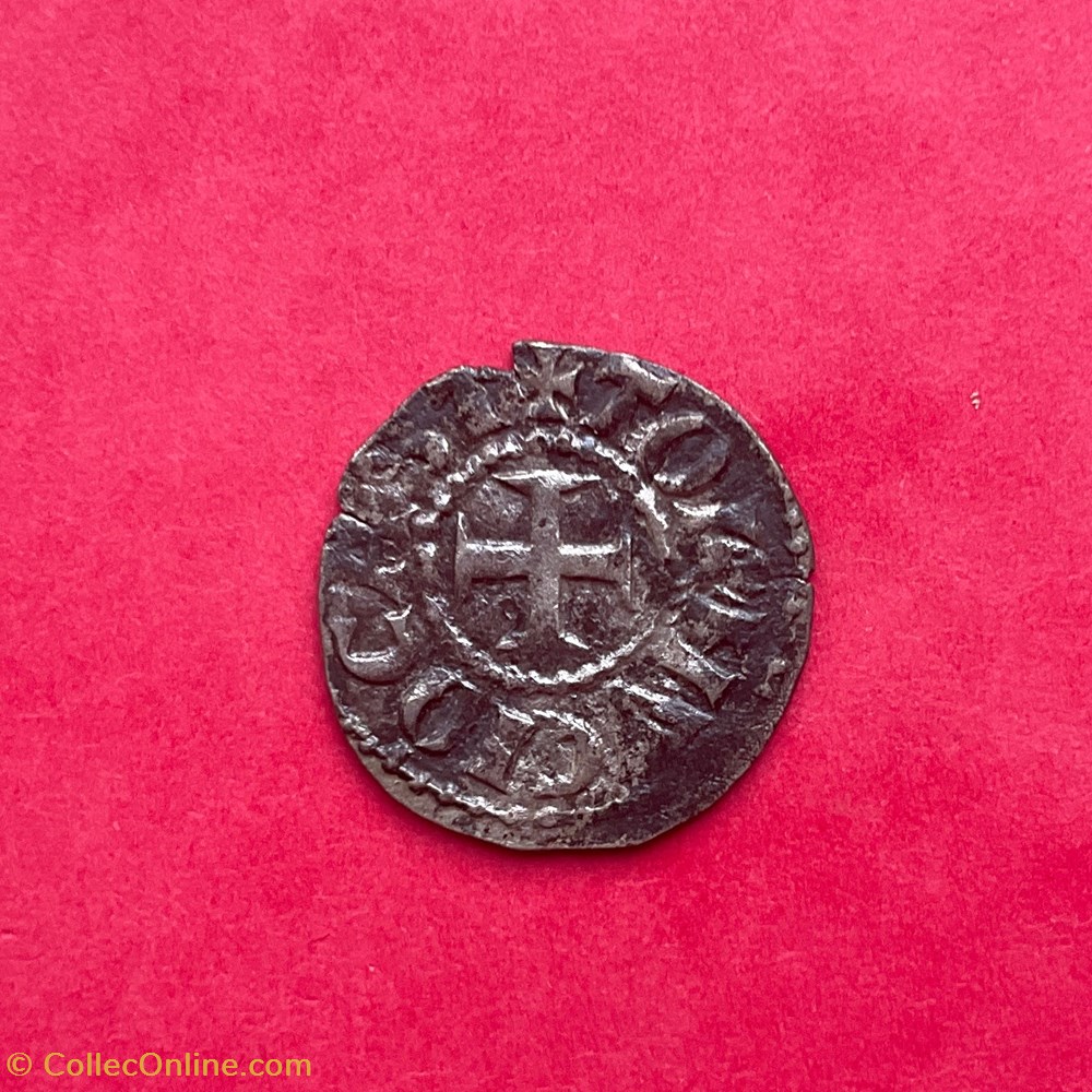 monnaies europe medievale france feodales denier anonyme abbaye de tournus