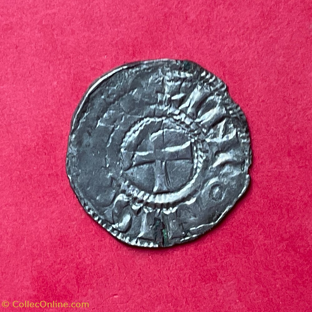 Denier évêché de Langres au type de Louis IV monnaies europe medievale france feodales denier eveche de langres au type de louis iv