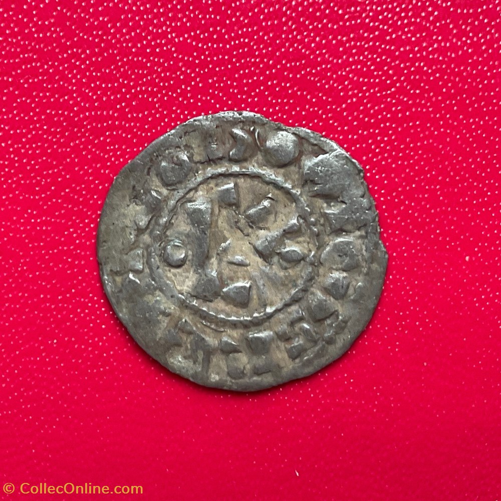 Denier Étampes 6eme type Louis VI monnaies europe medievale france royales denier etampes 6eme type louis vi