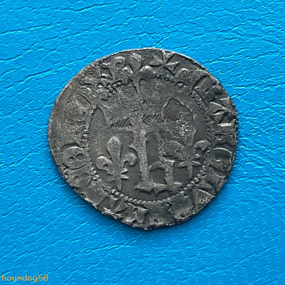 Charles VII(1422-1461) petit blanc au K Toulouse monnaies europe medievale france royales charles vii 1422 1461 petit blanc au k toulouse