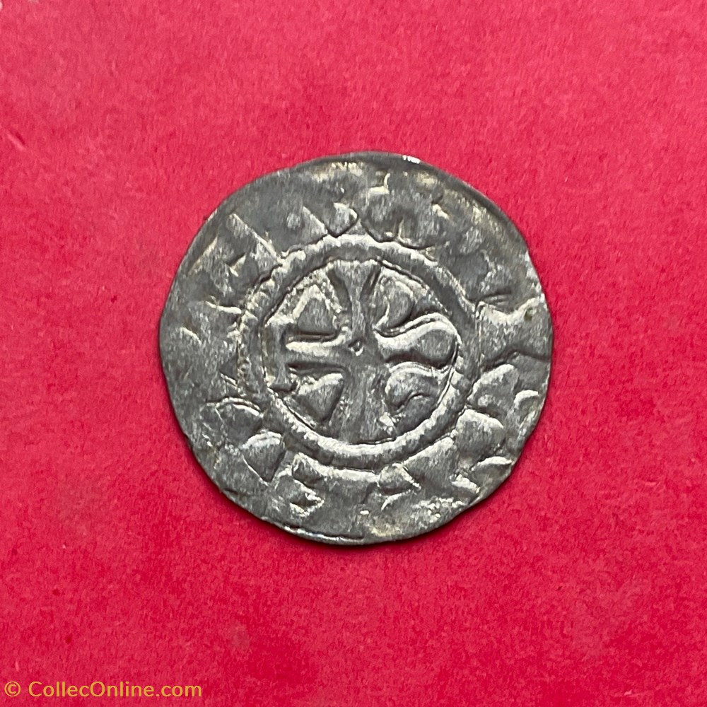 Denier anonyme Comté de Troyes vers 1040 monnaies europe medievale france feodales denier anonyme comte de troyes vers 1040