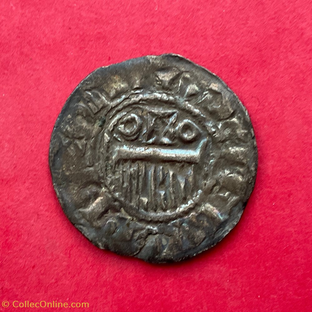 monnaies europe medievale france feodales denier anonyme provins et sens au peigne