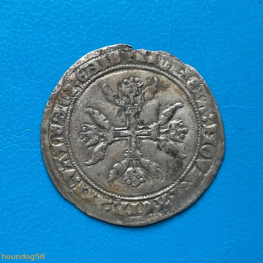 monnaies europe medievale france feodales comte de hainaut albert de baviere plaque d argent