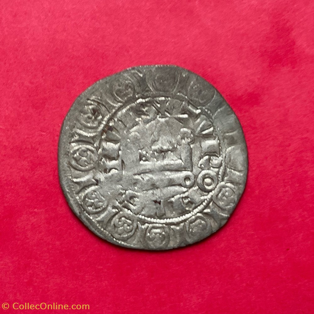 monnaies europe medievale france royales blanc au chatel trefle jean ii le bon 1ere emission