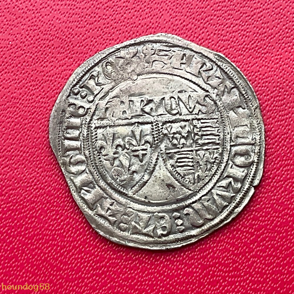 Blanc aux écus Henri VI Rouen monnaies europe medievale france royales blanc aux ecus henri vi rouen