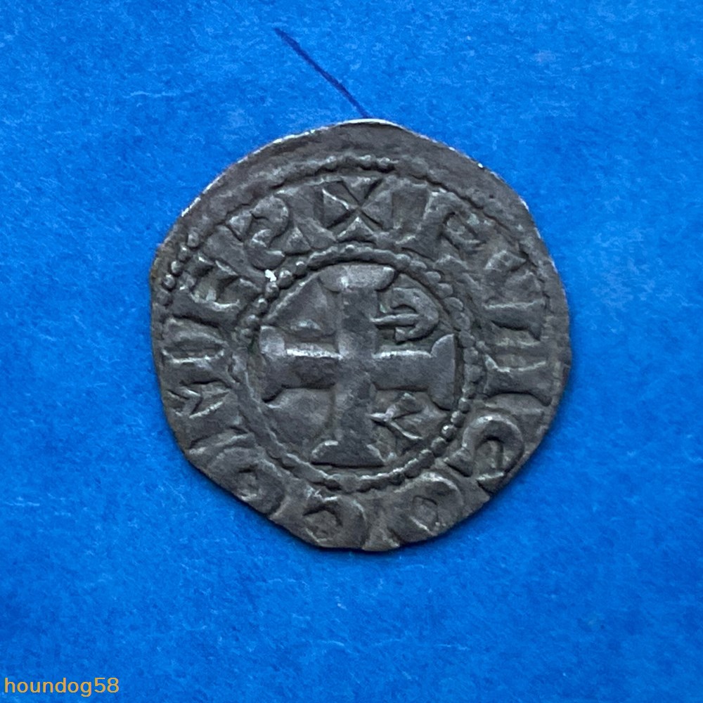 Comté d’Anjou denier Foulques IV le Rechin ou Foulques V monnaies europe medievale france feodales comte d anjou denier foulques iv le rechin ou foulques v