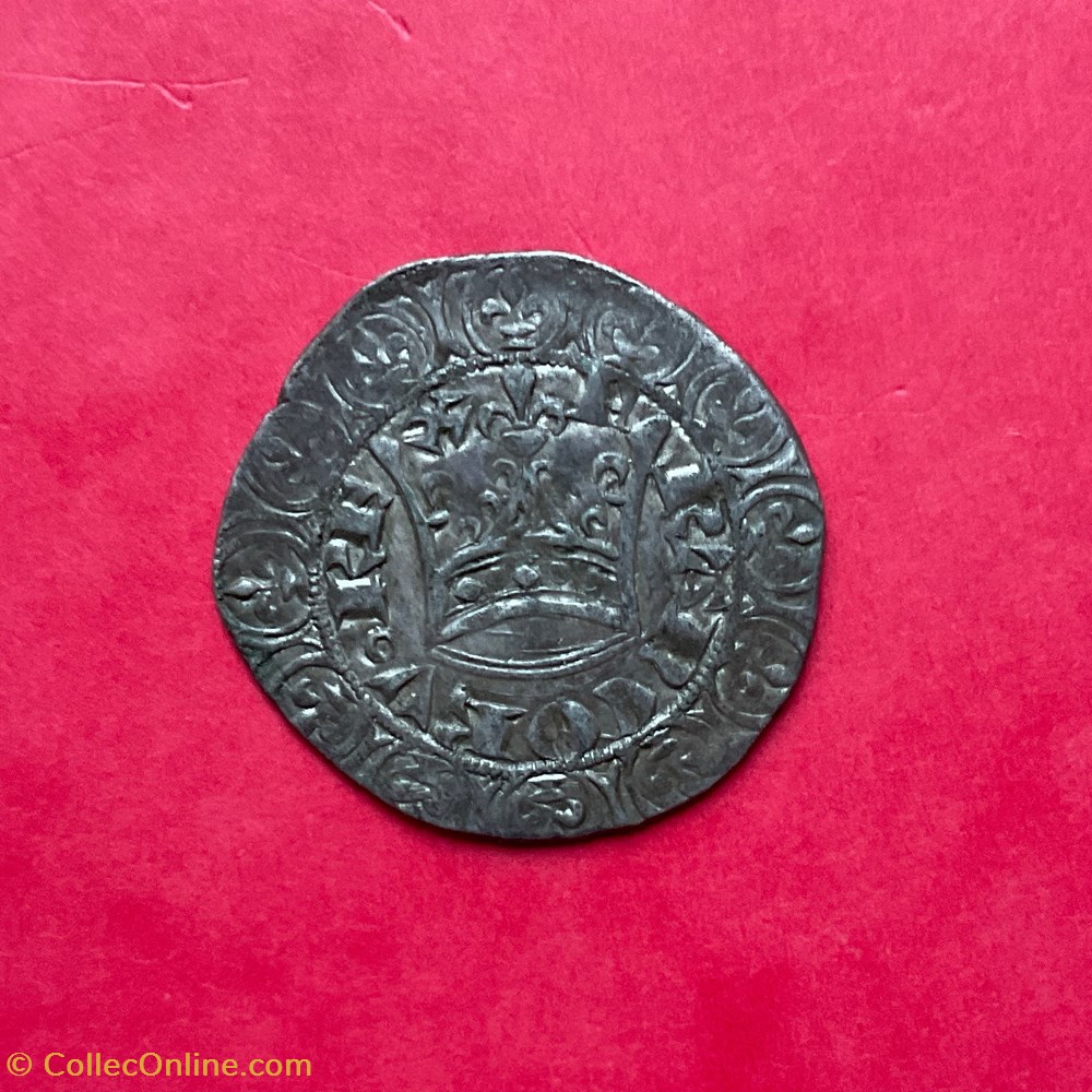 monnaies europe medievale france royales gros blanc a la couronne jean ii le bon