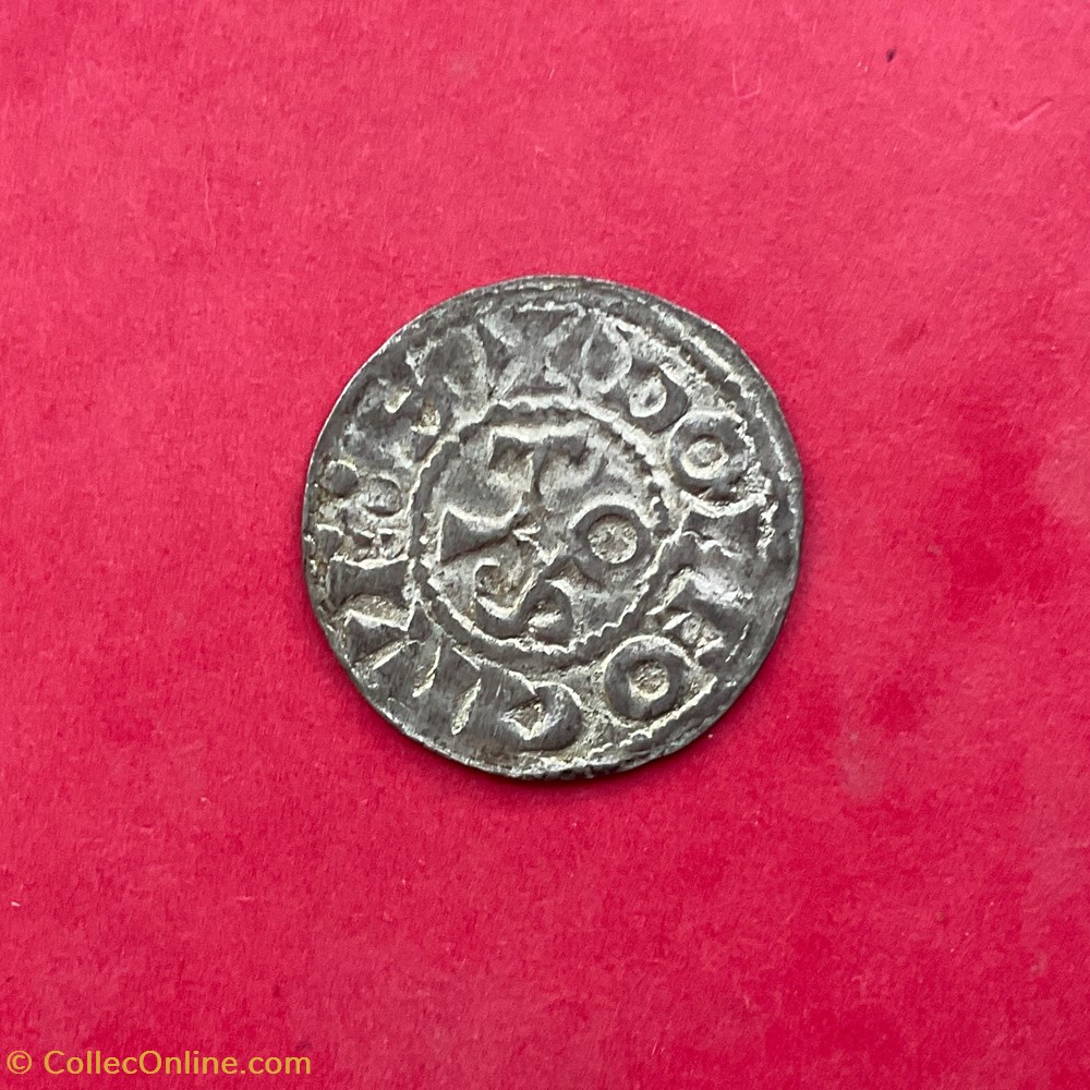 monnaies europe medievale france feodales comte de deols denier eudes l ancien au monogramme