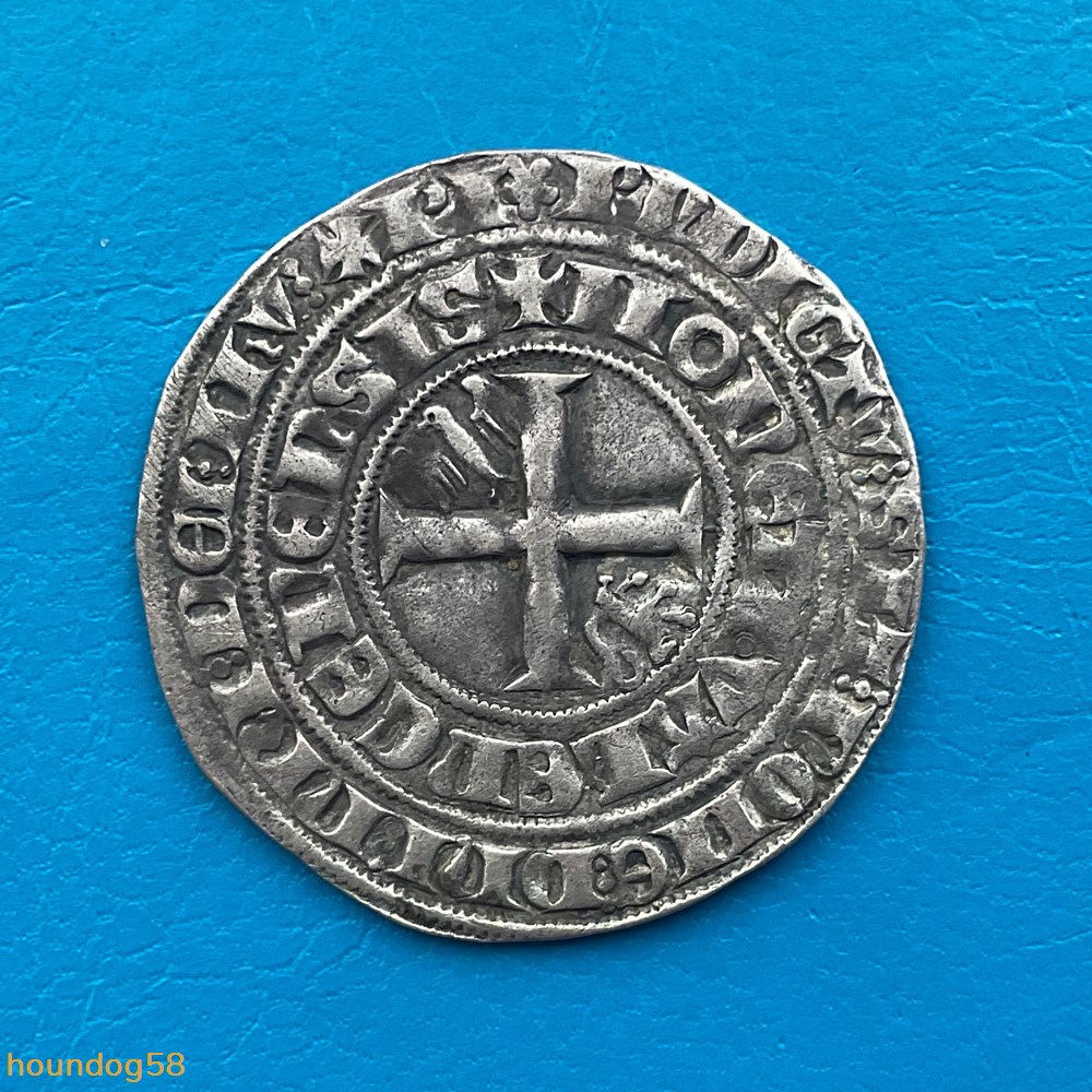 Comté de Hainaut plaque argent Marguerite II d’Avesnes monnaies europe medievale france feodales comte de hainaut plaque argent marguerite ii d avesnes