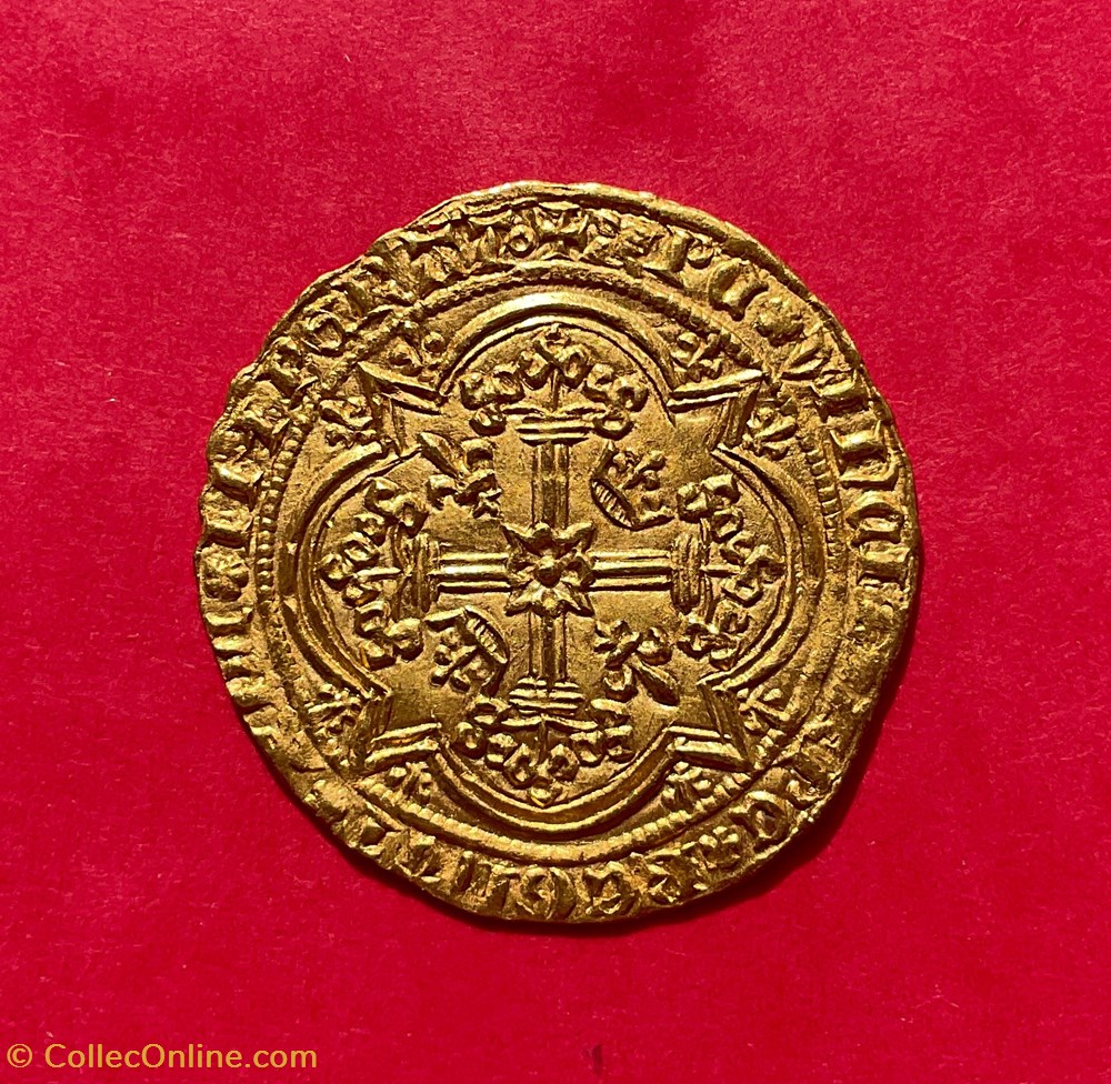 monnaies europe medievale france royales franc a pied
