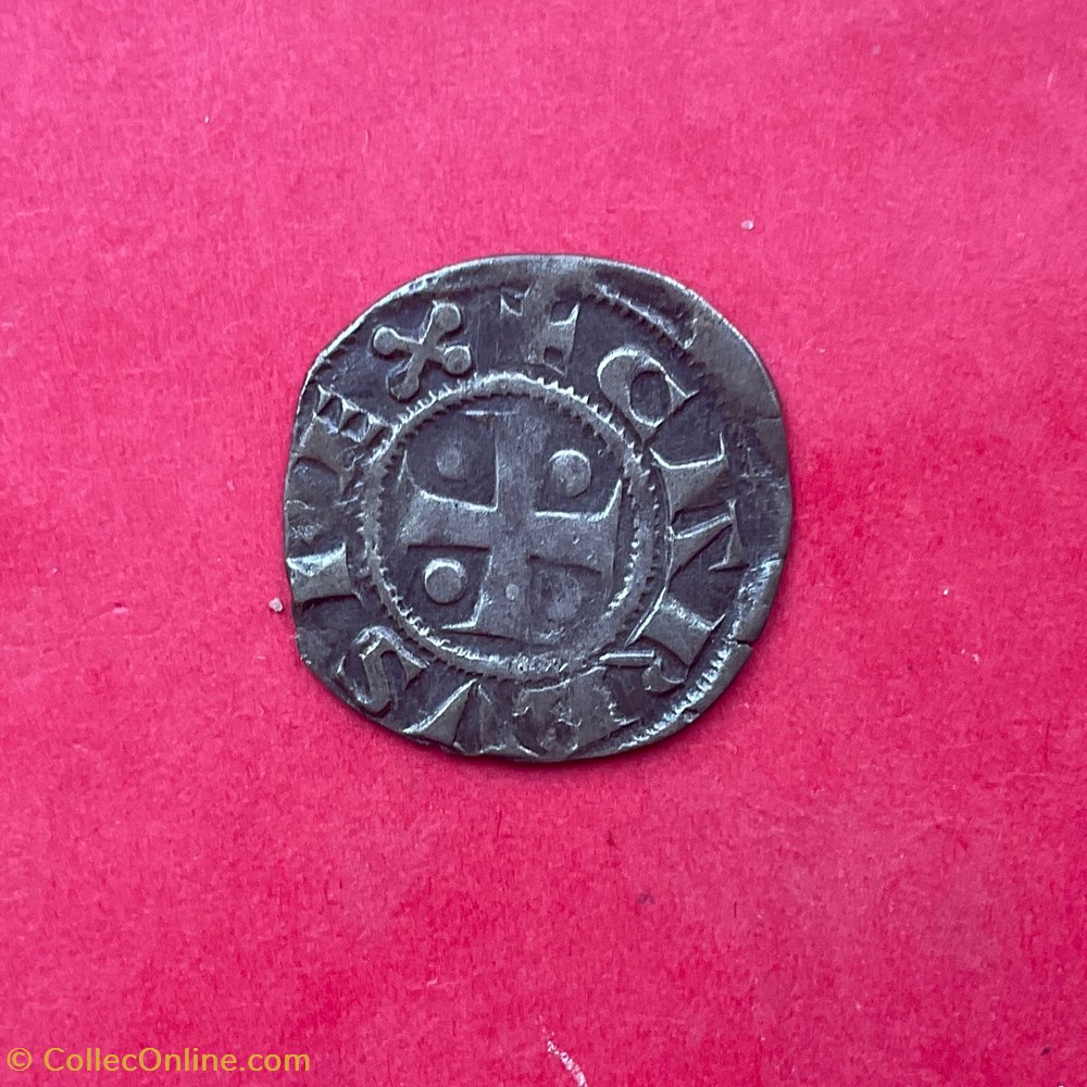 monnaies europe medievale france feodales denier anonyme eveche lons le saunier