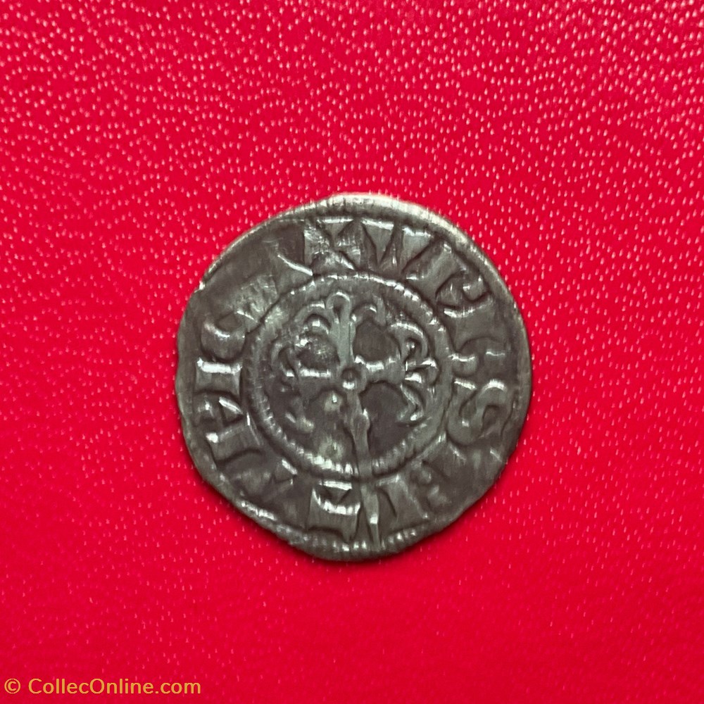 monnaies europe medievale a france royales denier bourges louis vii