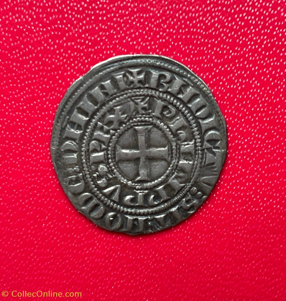 Maille tierce à l’O rond monnaies europe medievale france royales maille tierce a l o rond