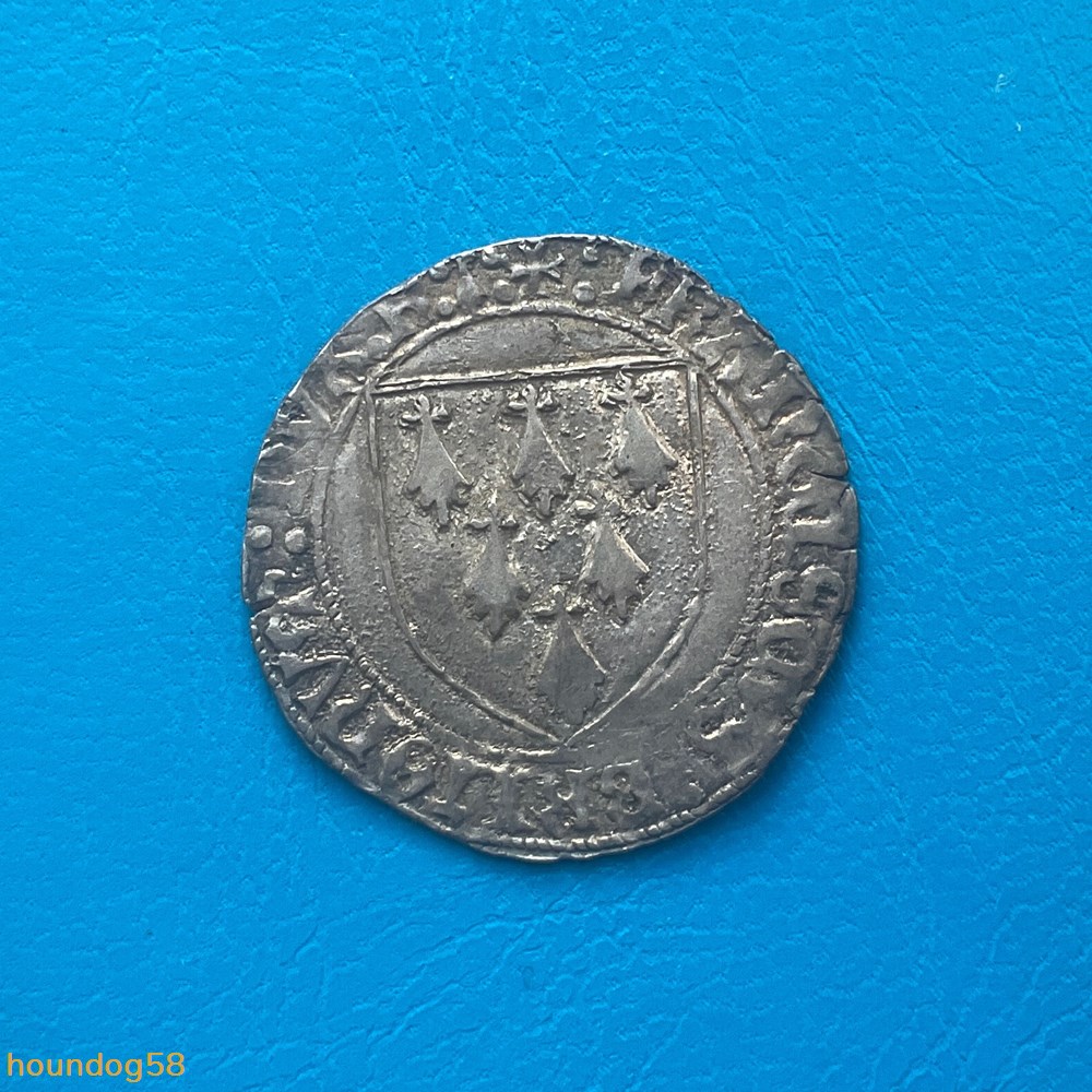 monnaies europe medievale france feodales duche de bretagne blanc d argent a l ecu francois ii rennes