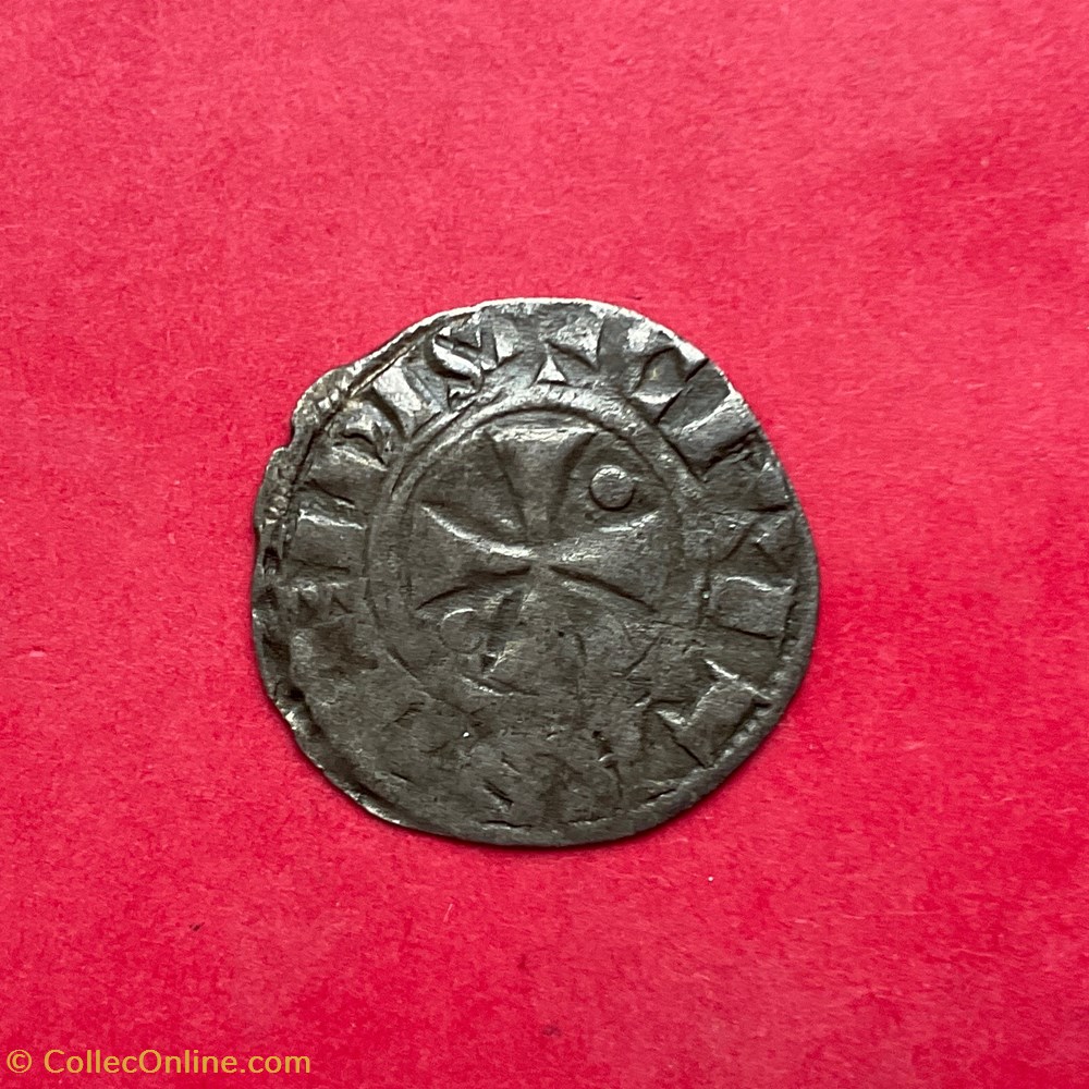 Évêché de Meaux denier Burchard monnaies europe medievale france feodales eveche de meaux denier burchard