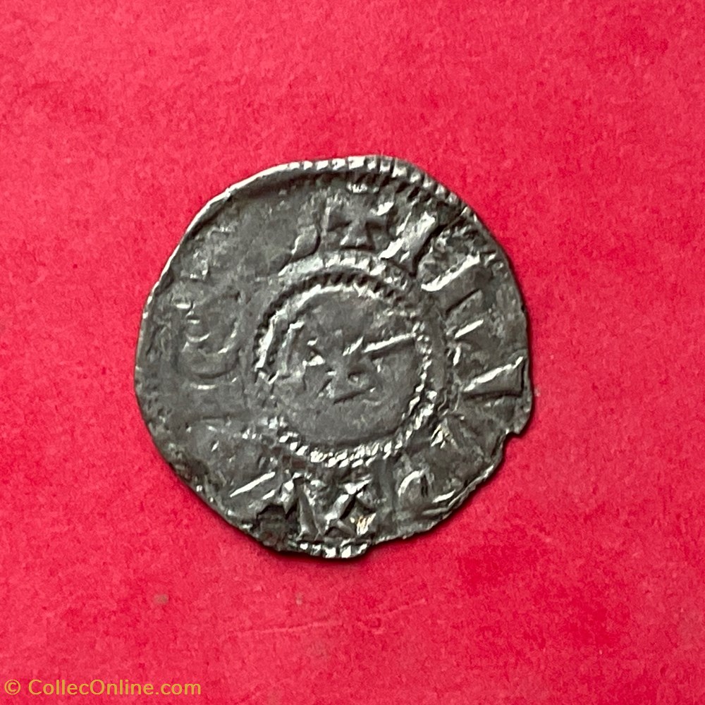 Denier évêché de Langres au type de Louis IV monnaies europe medievale france feodales denier eveche de langres au type de louis iv