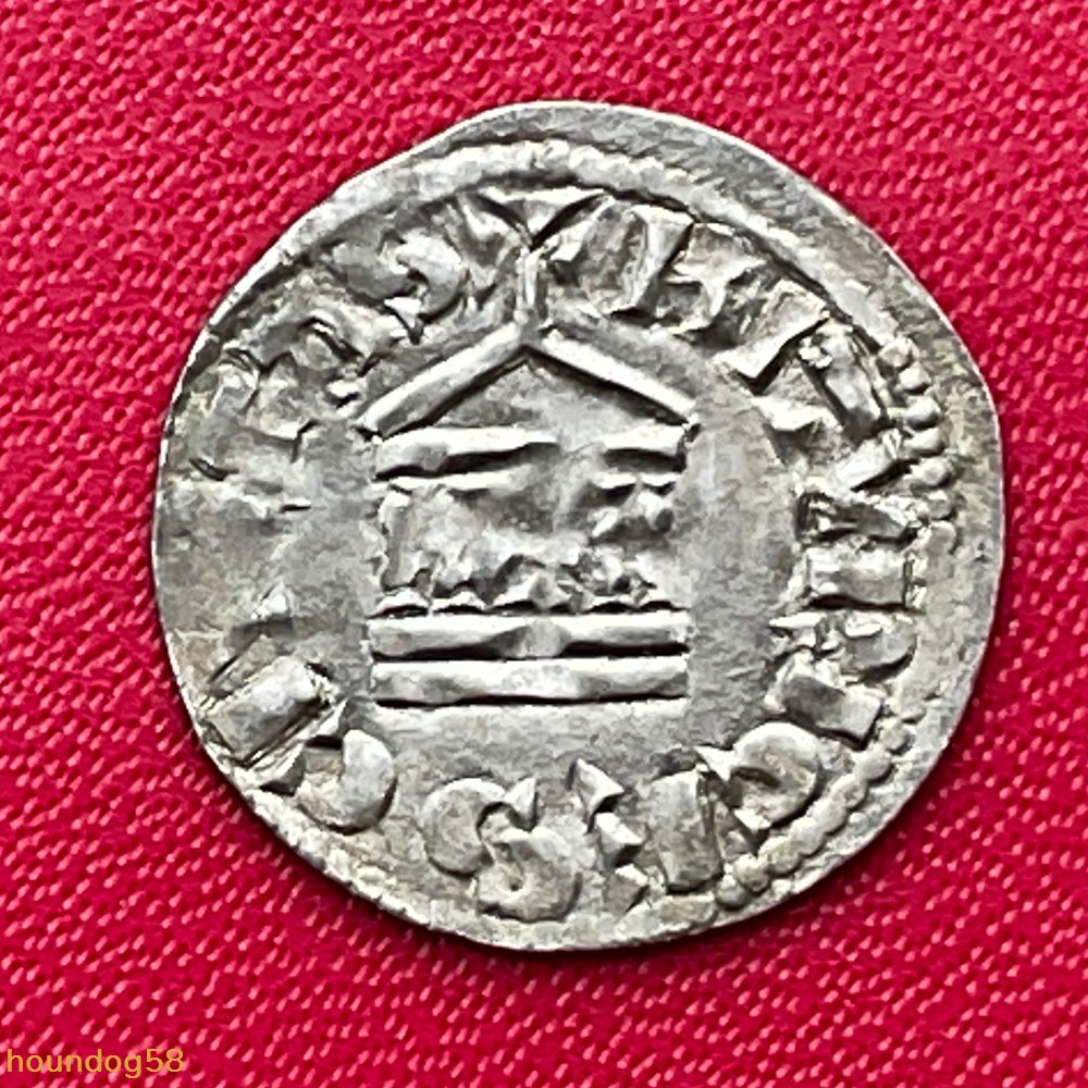 Vicomté de Bourges denier au nom de Lothaire monnaies europe medievale france feodales vicomte de bourges denier au nom de lothaire