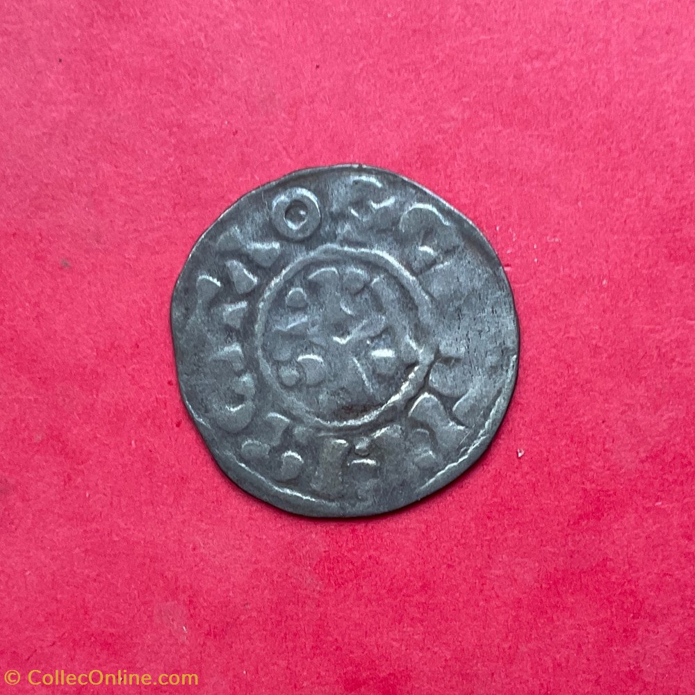Denier Comté de Troyes Eudes II Crespy monnaies europe medievale a france feodales denier comte de troyes eudes ii crespy