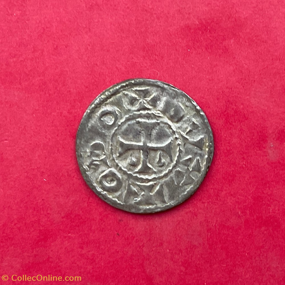 monnaies europe medievale france feodales comte de deols denier eudes l ancien au monogramme