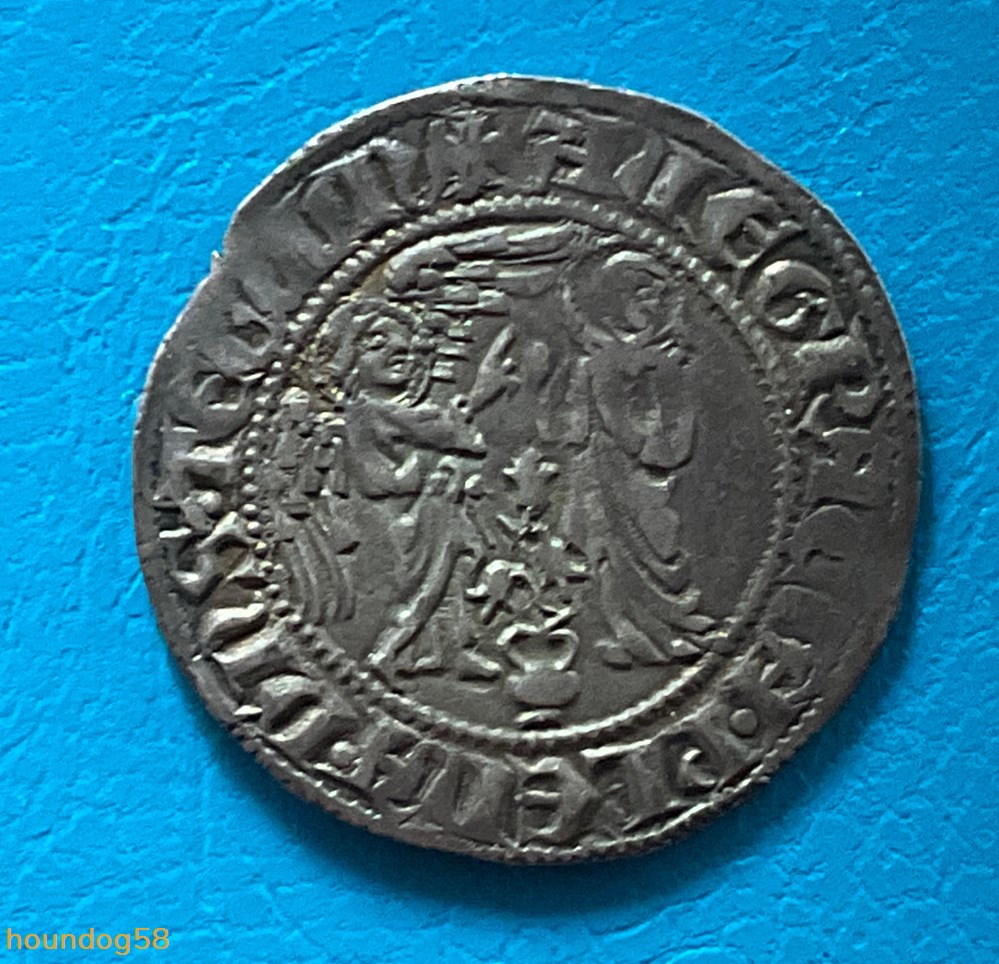 Comté de Provence Charles II salut d’argent au type de l’Annonciation monnaies europe medievale france feodales comte de provence charles ii salut d argent au type de l annonciation
