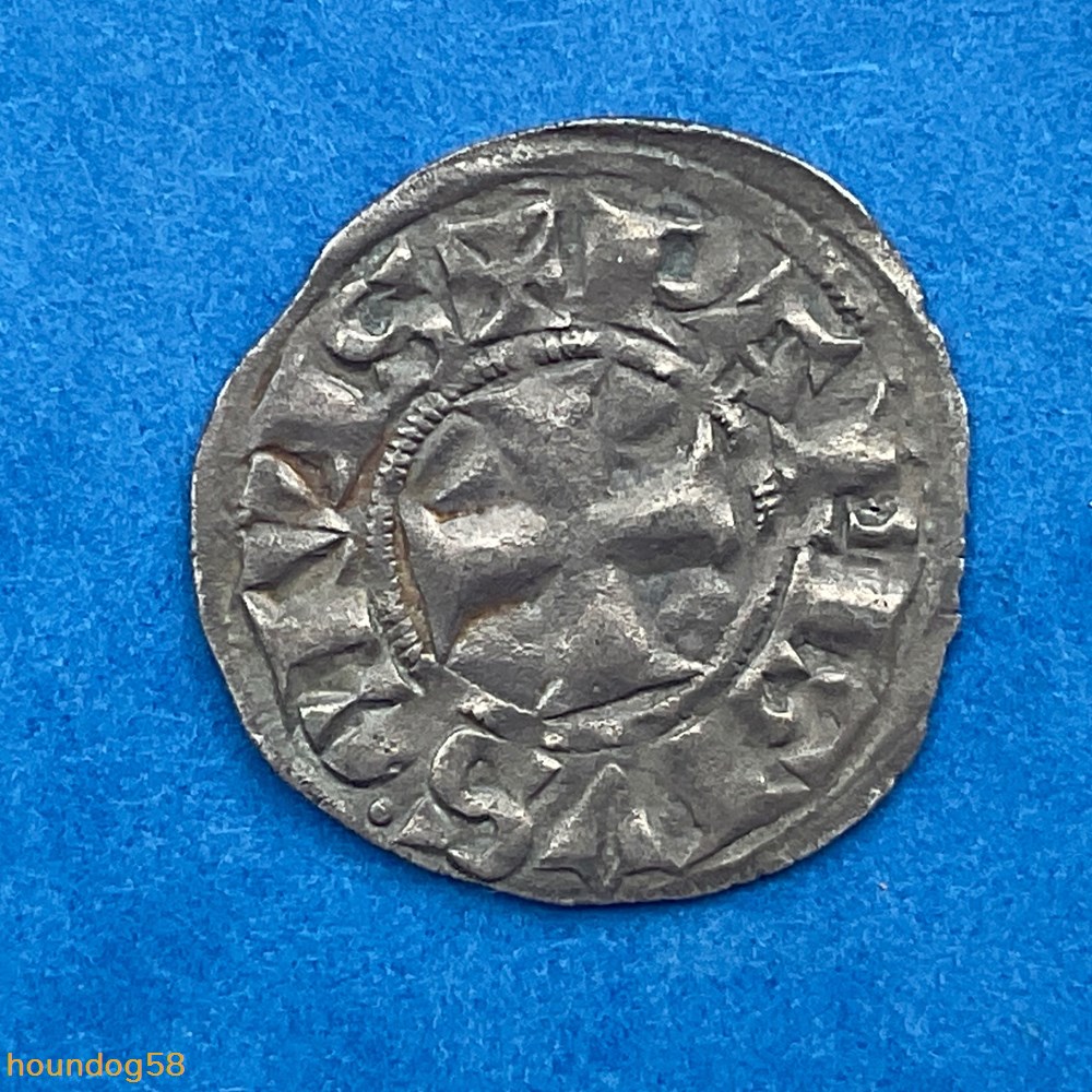 Denier parisis 1 er type 1ere émission Philippe VI monnaies europe medievale france royales denier parisis 1 er type 1ere emission philippe vi