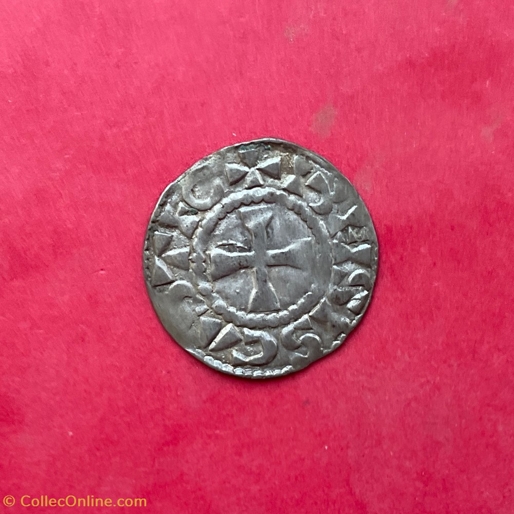 monnaies europe medievale france feodales comte de blois denier anonyme vers 1150