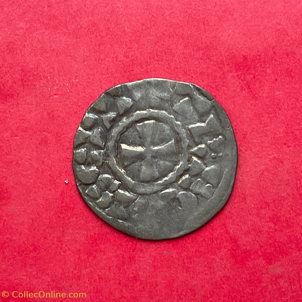 Denier Comté de Troyes Eudes II Crespy monnaies europe medievale a france feodales denier comte de troyes eudes ii crespy