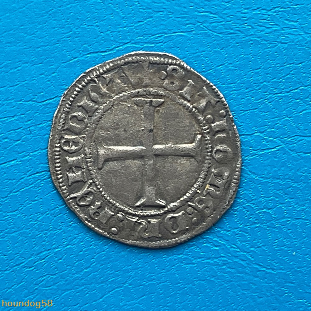 Charles VII (1422-1461) petit blanc au K Poitiers monnaies europe medievale france royales charles vii 1422 1461 petit blanc au k poitiers