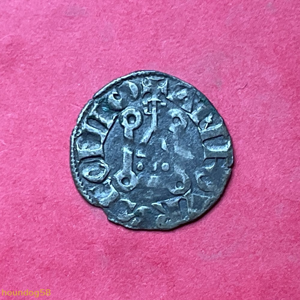 Comté de Riom Alphonse de France denier tournois monnaies europe medievale feodales comte de riom alphonse de france denier tournois