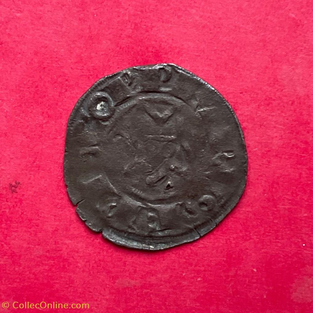 monnaies europe medievale france feodales eveche meaux denier pierre ier