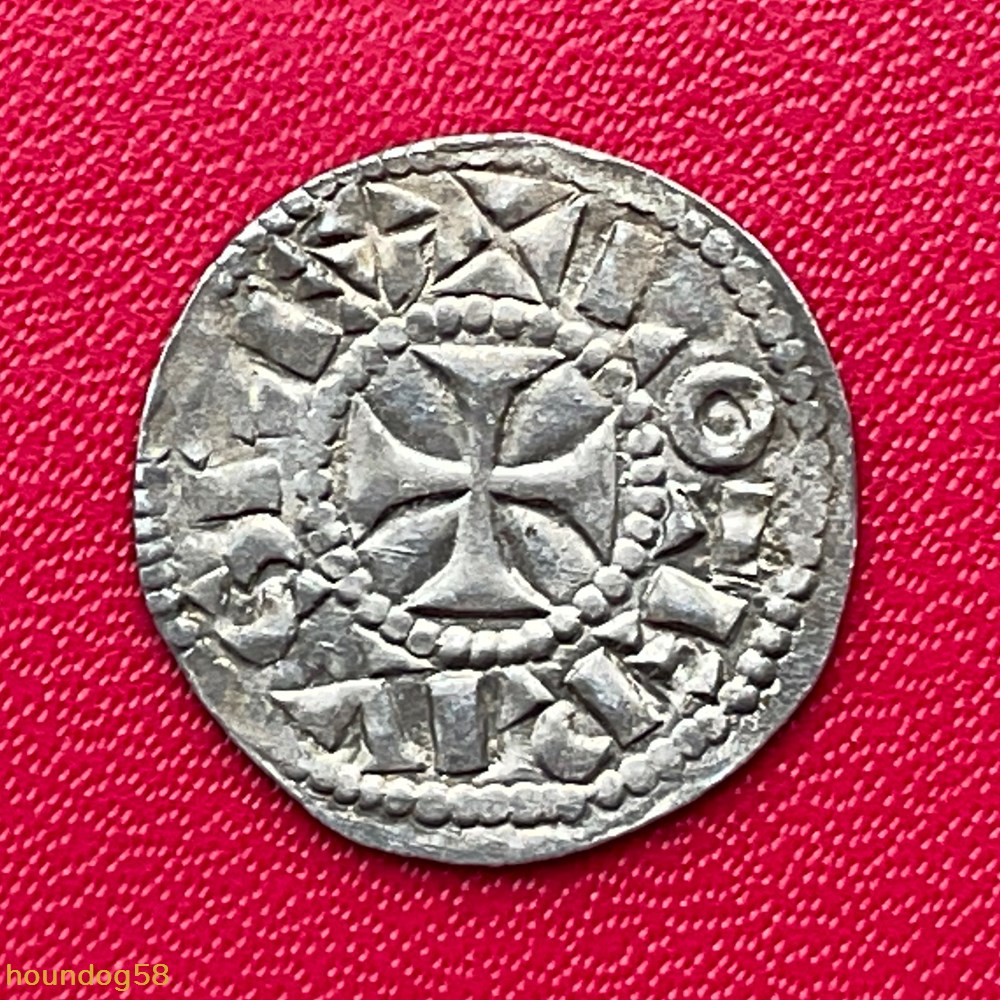 Vicomté de Bourges denier au nom de Lothaire monnaies europe medievale france feodales vicomte de bourges denier au nom de lothaire