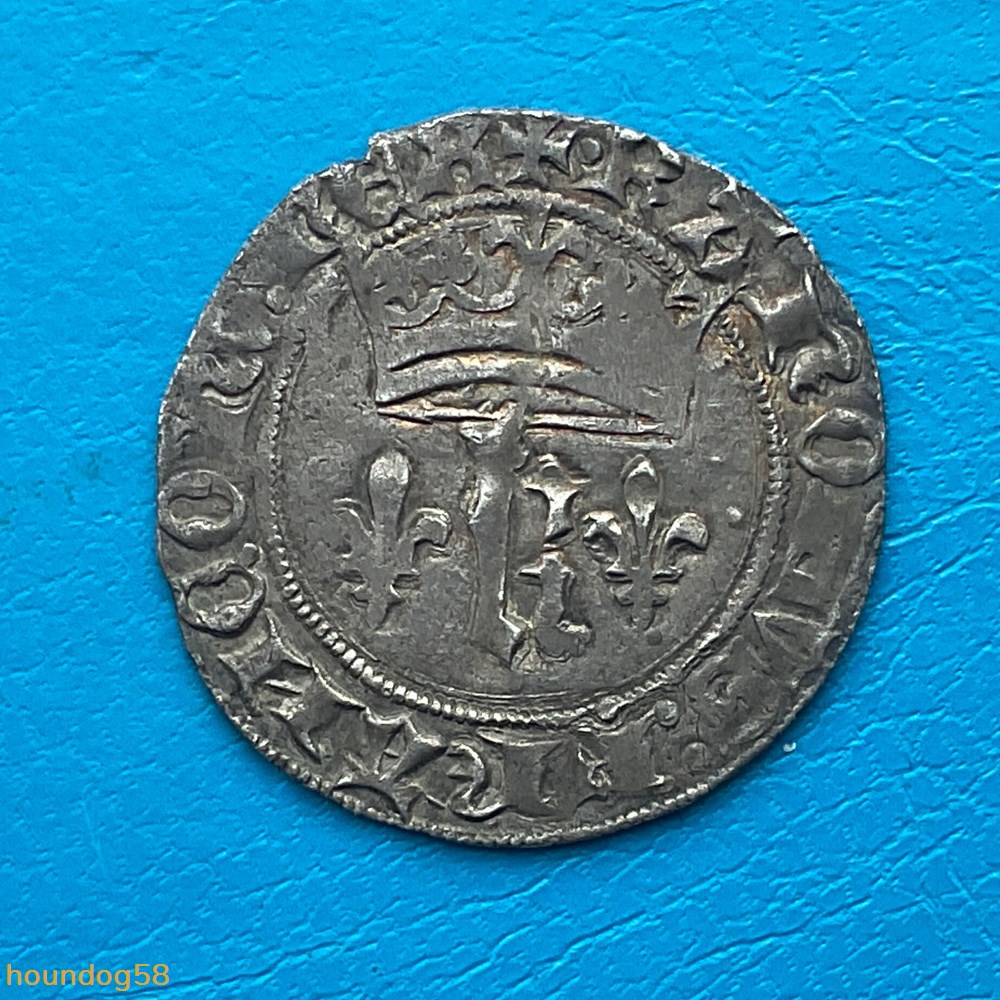 Charles VII Blanc au K dit des gens d’armes Poitiers monnaies europe medievale france royales charles vii blanc au k dit des gens d armes poitiers