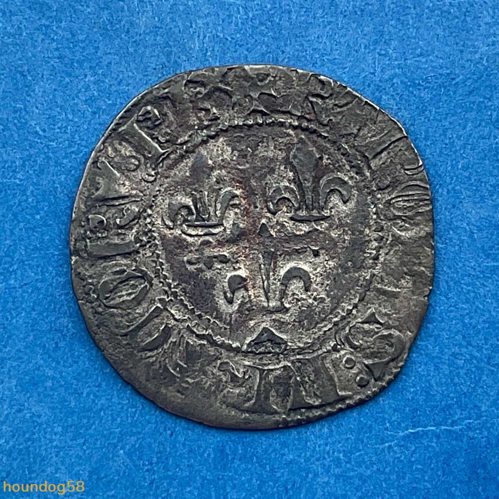 monnaies europe medievale france royales double tournois 1ere emission charles vi