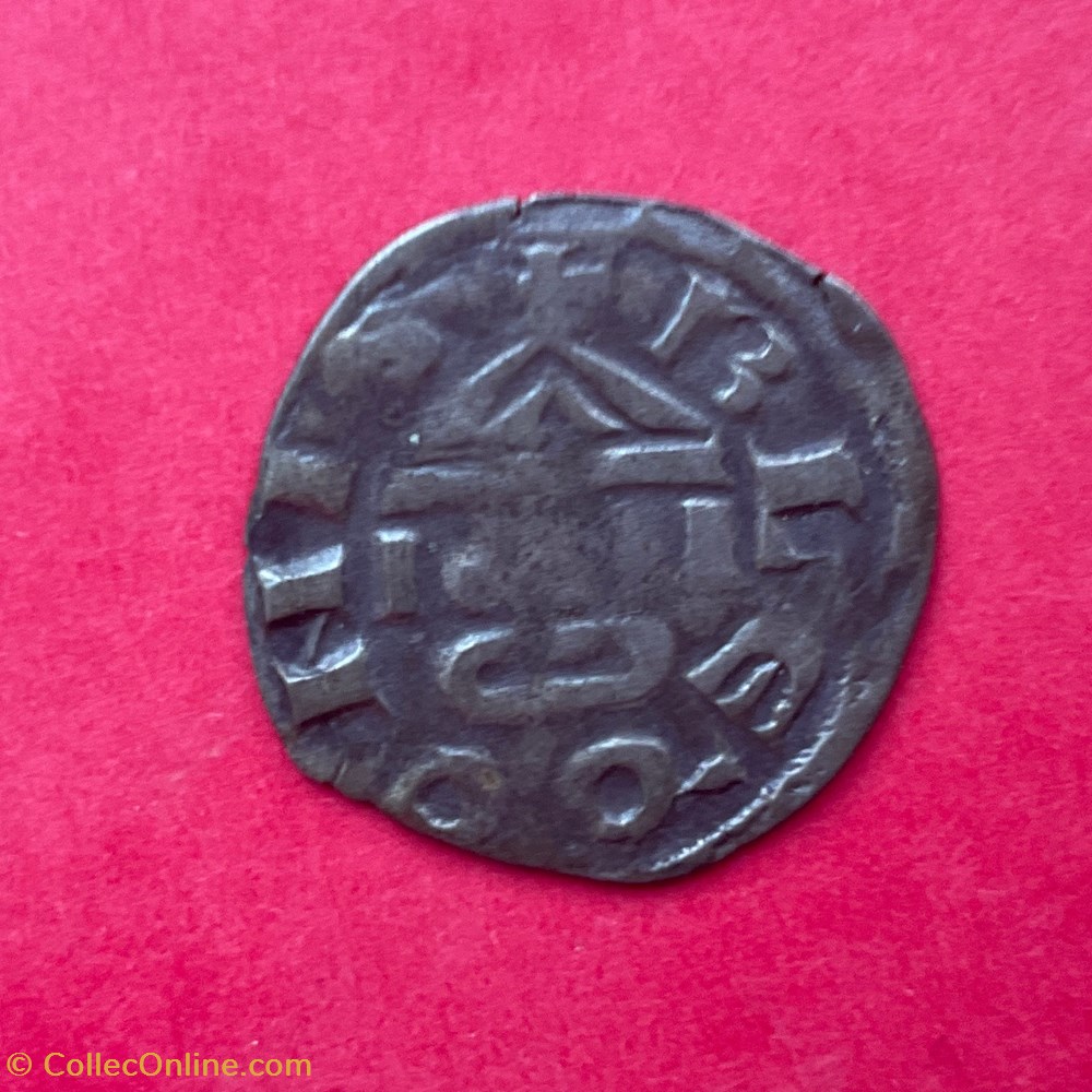 monnaies europe medievale france feodales denier anonyme eveche lons le saunier
