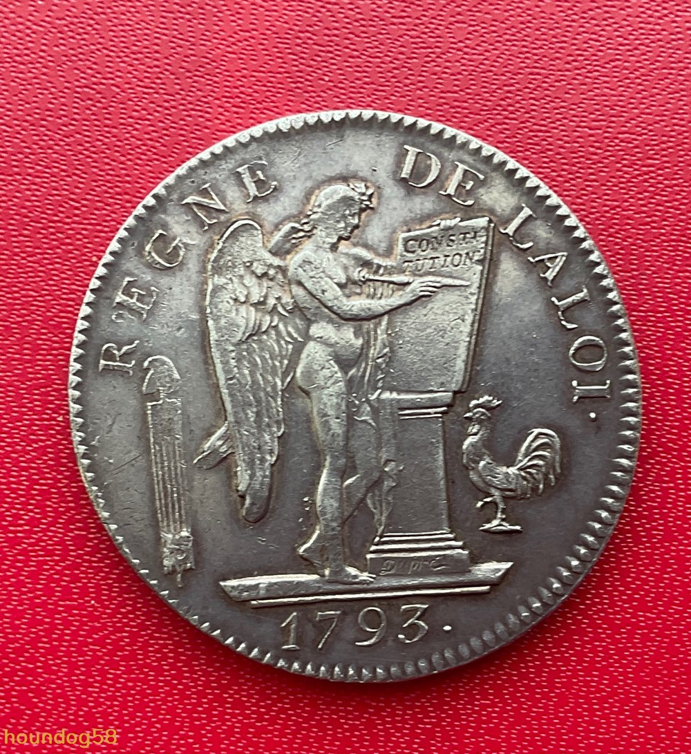 Convention 6 livres 1793 Paris sans point sous LOI monnaies monde france convention 6 livres 1793 paris sans point sous loi