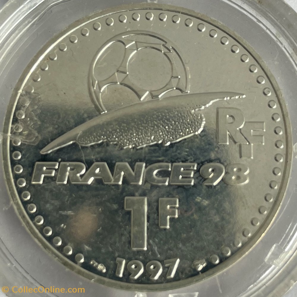 1 franc Universalité du Football 1997 monnaies monde france 1 franc universalite du football 1997