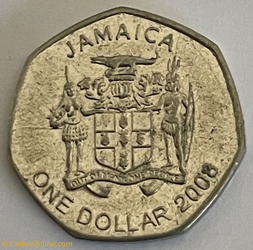 Jamaïque-1 dollar - Sir Alexander Bustamante heptagonale 2008 monnaies monde jamaique 1 dollar sir alexander bustamante heptagonale 2008