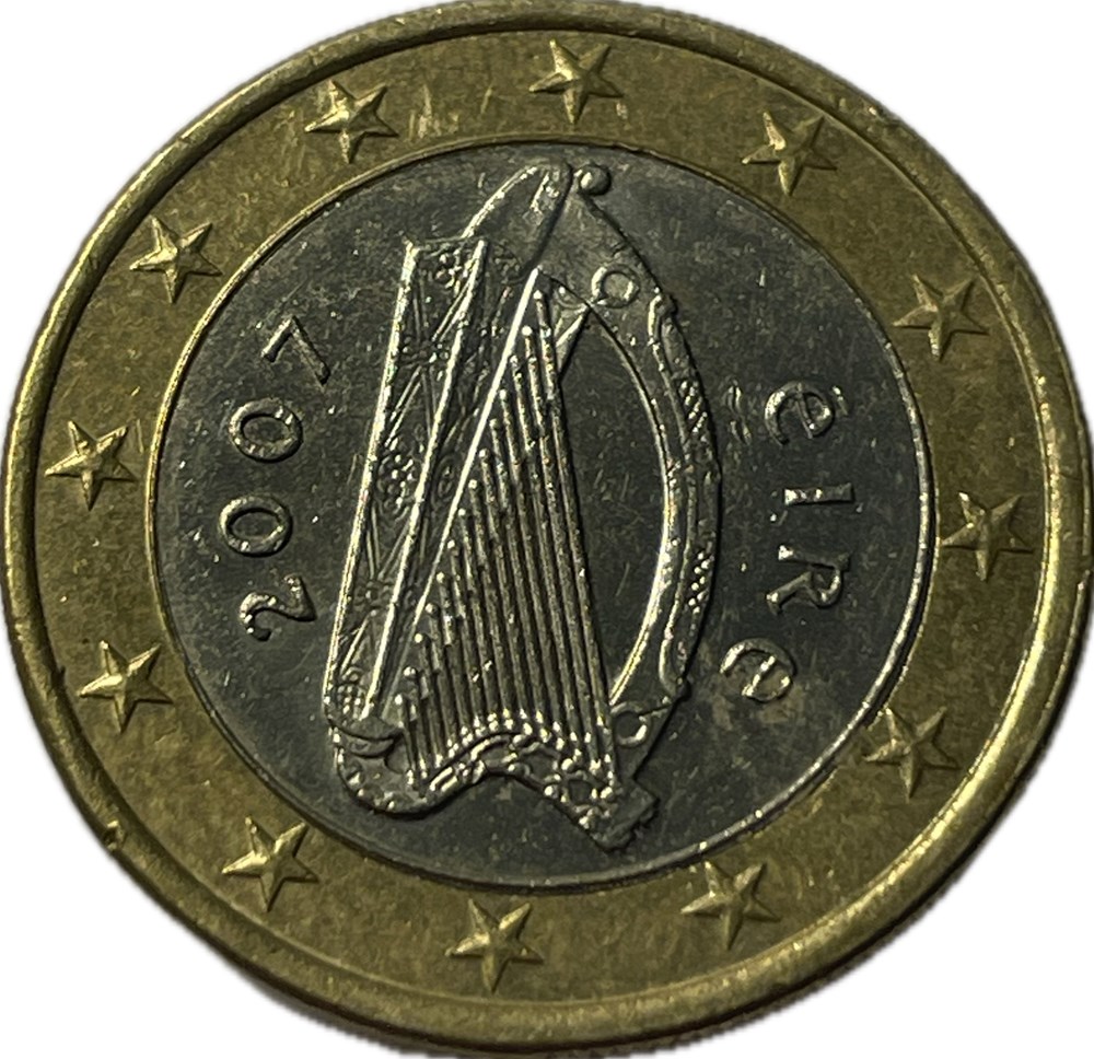 monnaies euros irlande 1 euro 2e carte 2007