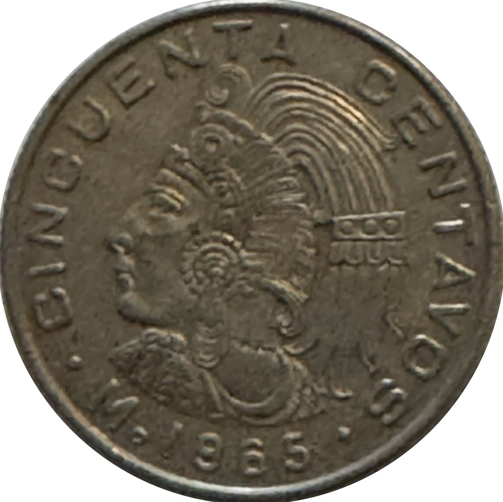 monnaies monde mexique 50 centavos 1965