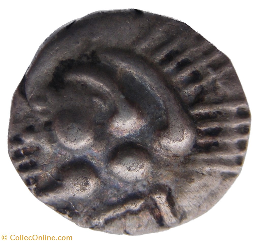 Drachme “au cheval” monnaies antiques celtes drachme au cheval